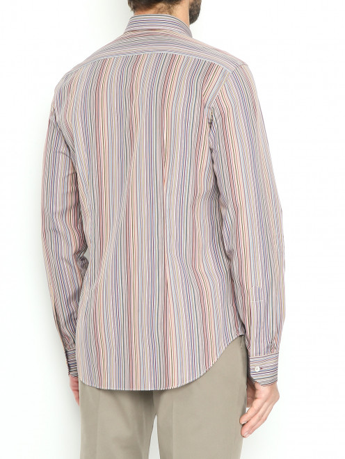Рубашка из хлопка с узором полоска Paul Smith - МодельВерхНиз1