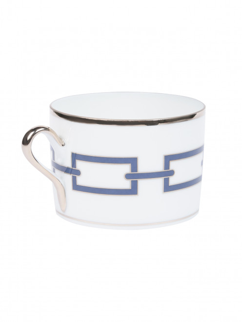 Чайная чашка из фарфора с орнаментом 220 мл Ginori 1735 - Обтравка1