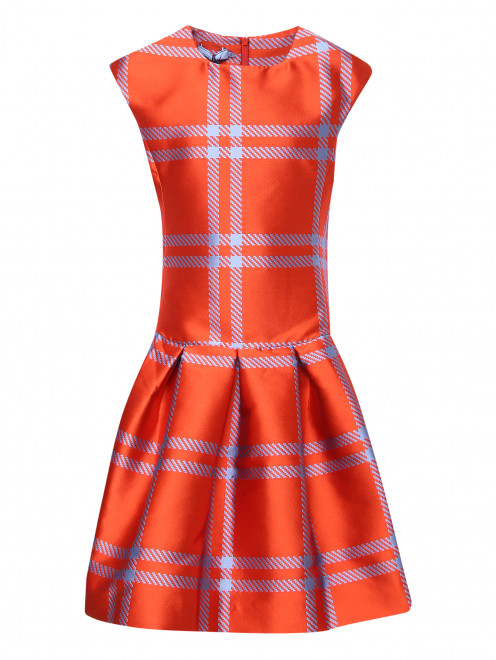 Платье в клетку с объемной юбкой MiMiSol - Общий вид