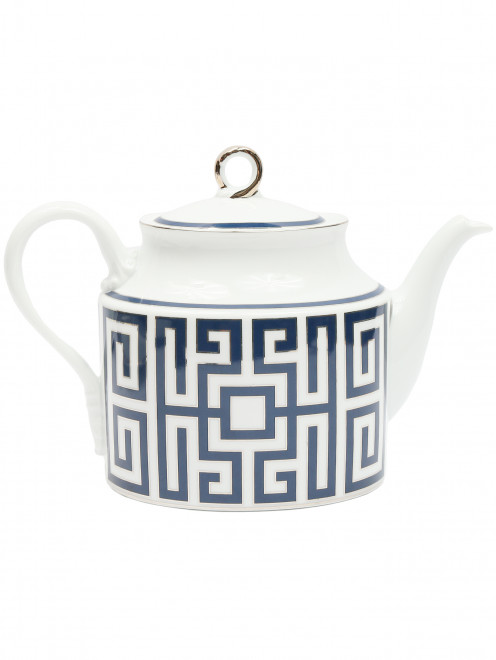 Фарфоровый чайник с узором 15 x 15 Ginori 1735 - Обтравка2