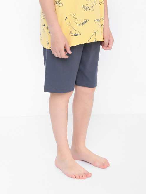 Хлопковая пижама с узором Sanetta - МодельВерхНиз