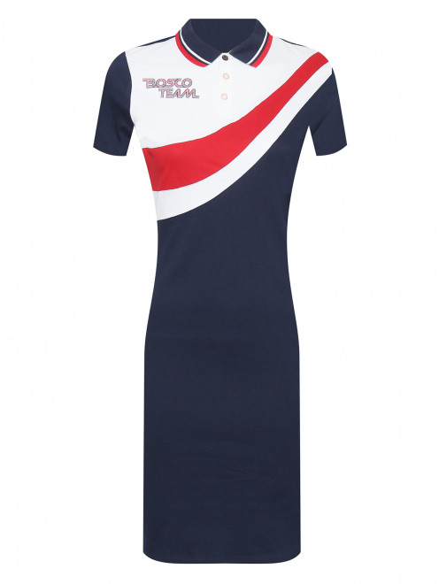 Платье из хлопка с логотипом BOSCO - Общий вид