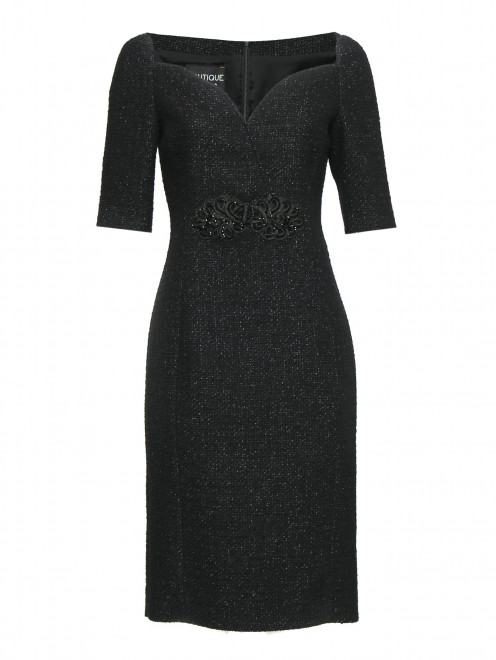 Платье-миди из смешанной шерсти с коротким рукавом Moschino Boutique - Общий вид