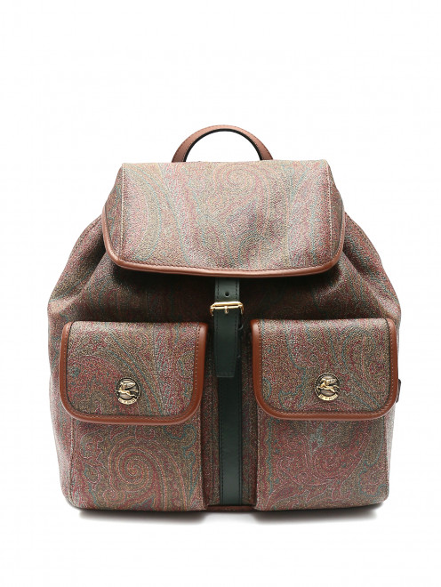 Рюкзак из текстиля с узором Etro - Общий вид