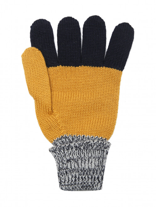 Перчатки перчатки из шерсти с узором IL Trenino - Обтравка1