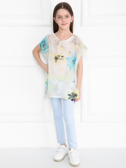 Блуза с цветочным узором La Perla - МодельОбщийВид