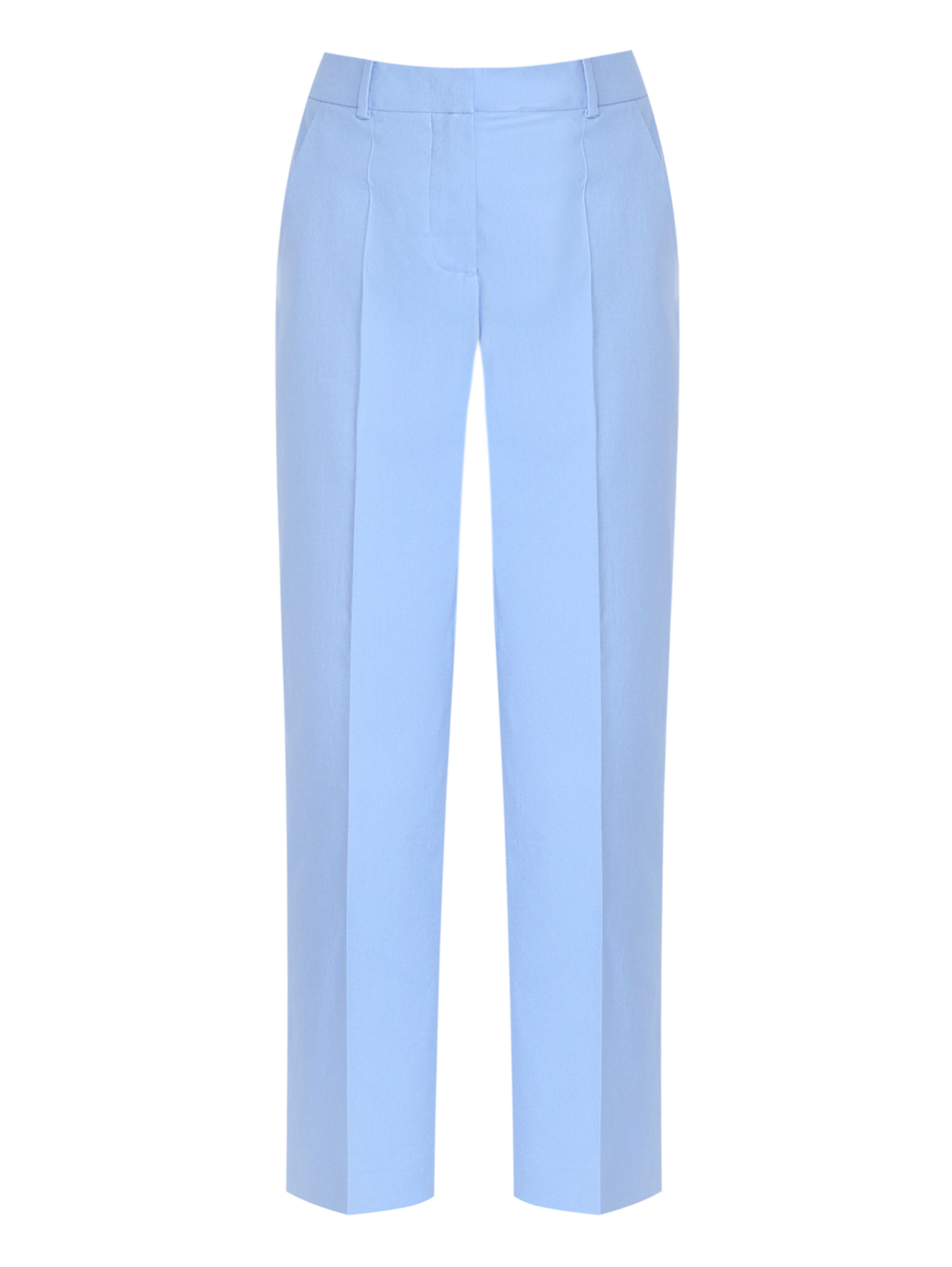 Голубые брюки женские