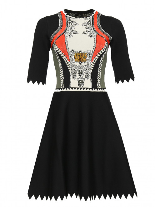 Трикотажное платье с узором Etro - Общий вид