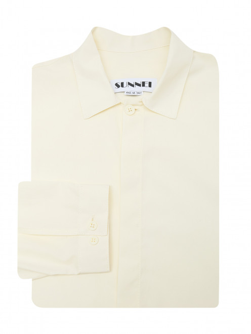 Рубашка из хлопка свободного кроя Sunnei - Общий вид