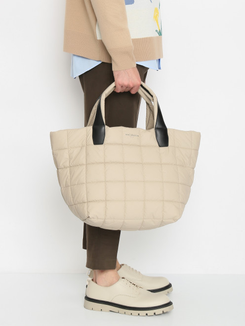 Стеганая сумка из текстиля VeeCollective - МодельВерхНиз