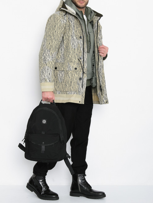Куртка на молнии с накладными карманами Stone Island - МодельОбщийВид