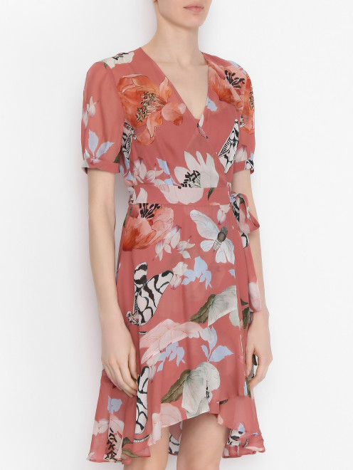 Платье из вискозы с цветочным узором Max&Co - МодельВерхНиз