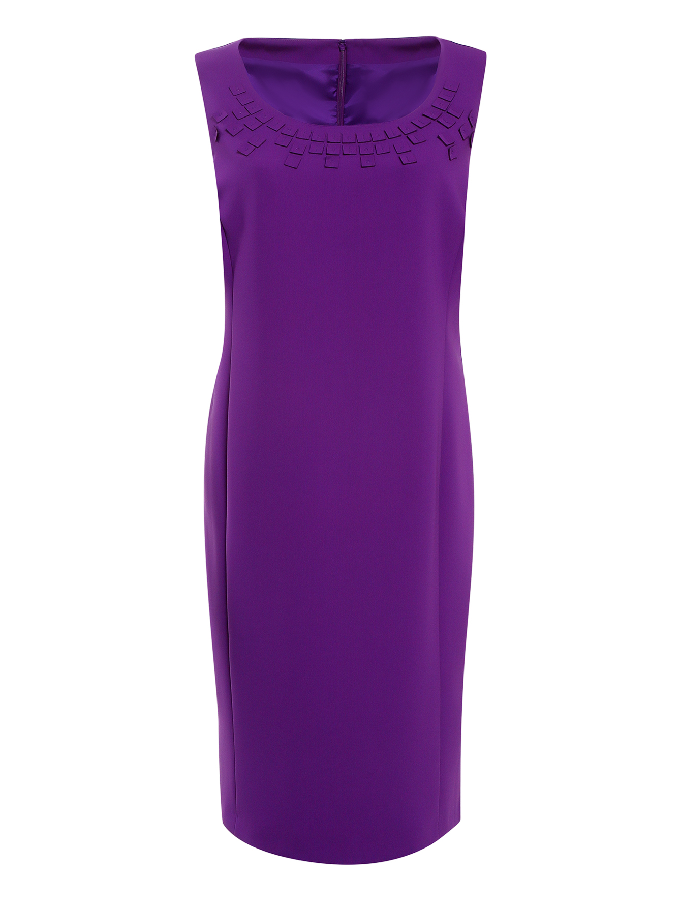 Фиолетовое платье футляр