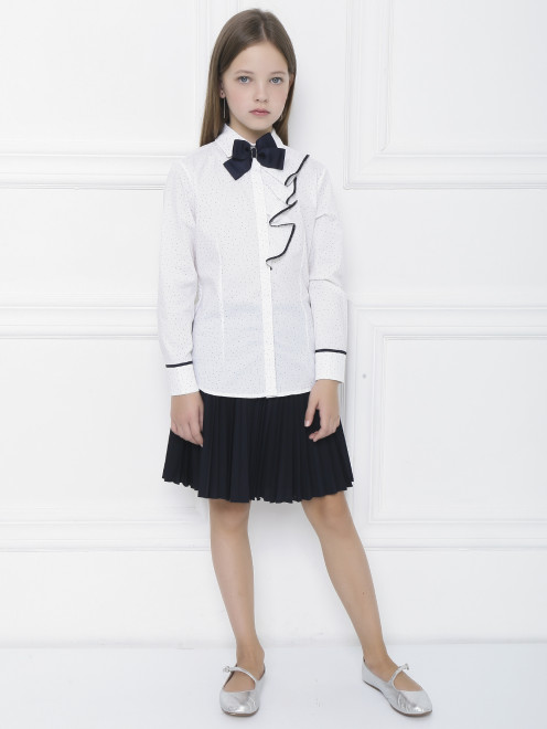 Рубашка со съемным галстуком Aletta Couture - МодельОбщийВид