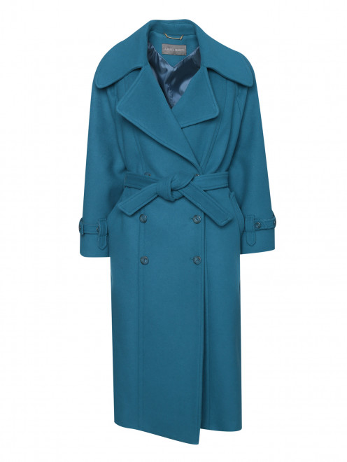 Пальто из шерсти с поясом Alberta Ferretti - Общий вид