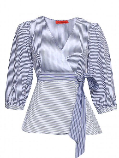 Блуза из хлопка с узором полоска Max&Co - Общий вид