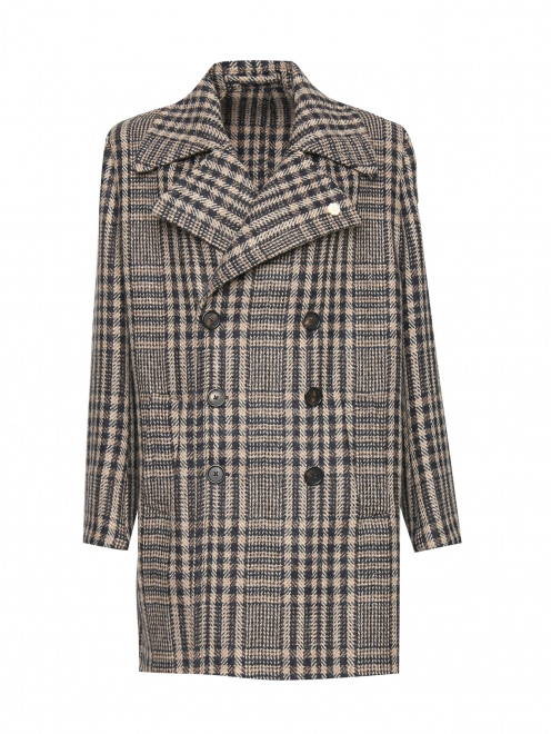 Пальто из шерсти с карманами Lorena Antoniazzi - Общий вид
