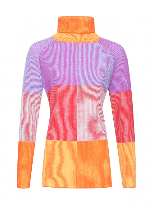 Комбинированный свитер из смешанной шерсти Max&Co - Общий вид