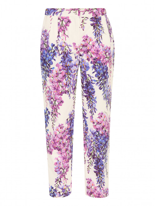 Хлопковые брюки со складками Dolce & Gabbana - Общий вид