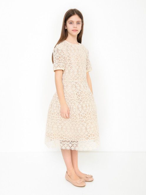 Платье из шитья с коротким рукавом MiMiSol - МодельВерхНиз