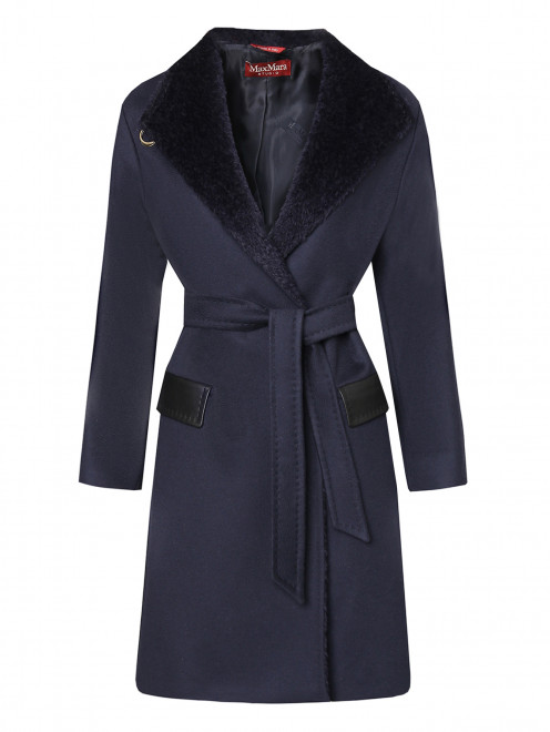 Пальто из шерсти с карманами Max Mara - Общий вид