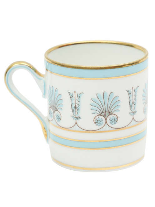Чашка для кофе  с орнаментом и золотой окантовкой Ginori 1735 - Обтравка2