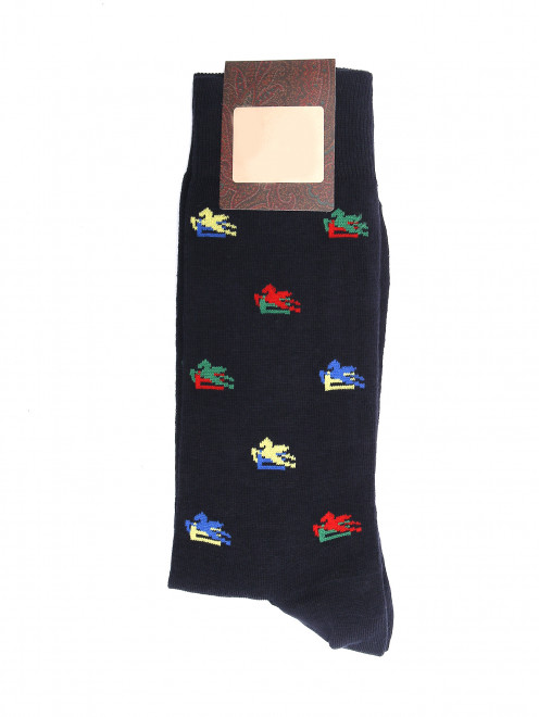 Носки из хлопка с узором Etro - Общий вид