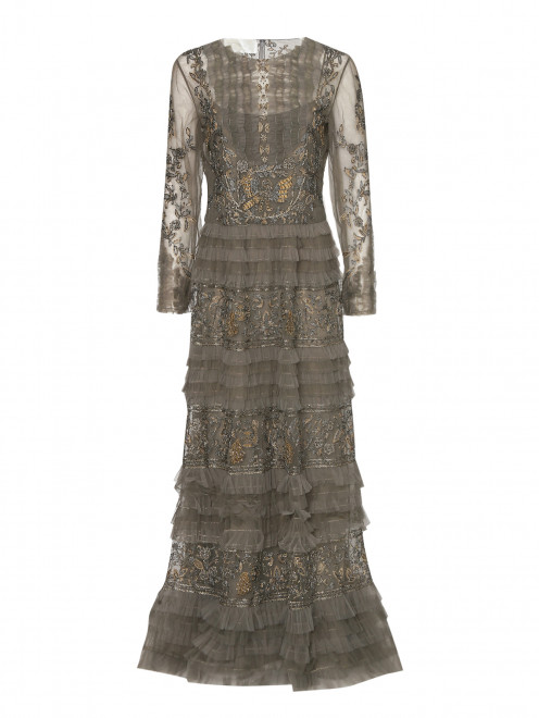 Платье, декорированное бисером  Alberta Ferretti - Общий вид