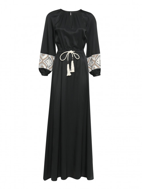 Платье-макси с декоративной отделкой на рукавах Lorena Antoniazzi - Общий вид