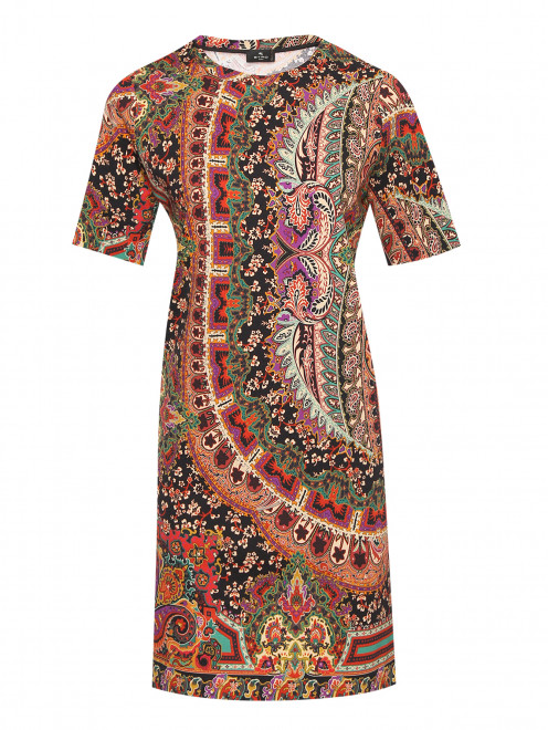 Платье из вискозы и шерсти с узором Etro - Общий вид