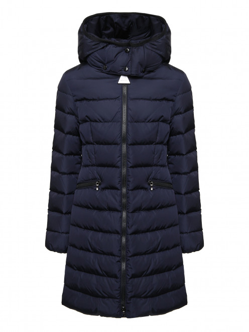 Стеганое пальто с капюшоном Moncler - Общий вид