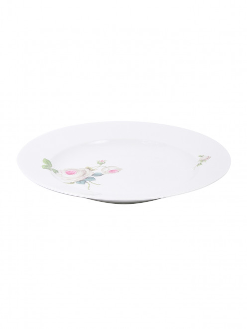 Тарелка десертная из фарфора с цветочным узором Meissen - Обтравка1