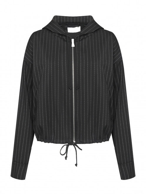 Куртка из шерсти на молнии с капюшоном Sportmax - Общий вид